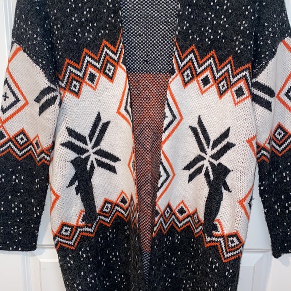 CHUNKY KNIT OPEN CARDIGAN with pockets - Picture 3 of 4